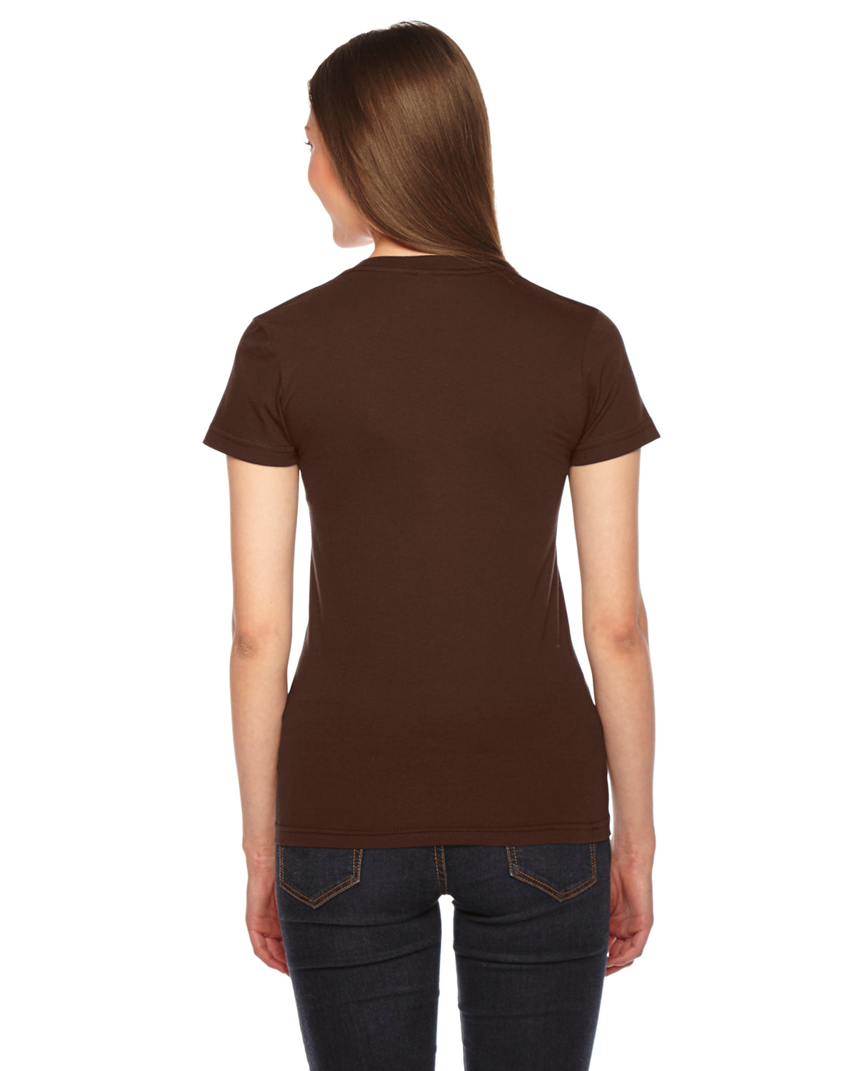 Women's Fine Jersey Short-Sleeve T-Shirt - Brown