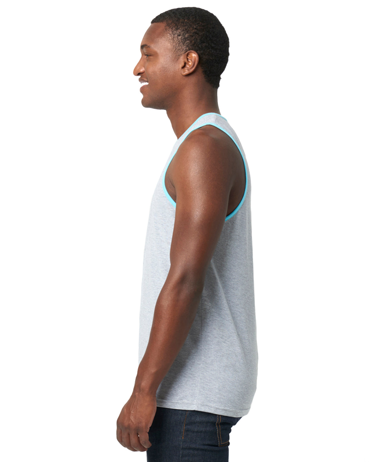 Men's Cotton Tank - Heather Gray / Cancun