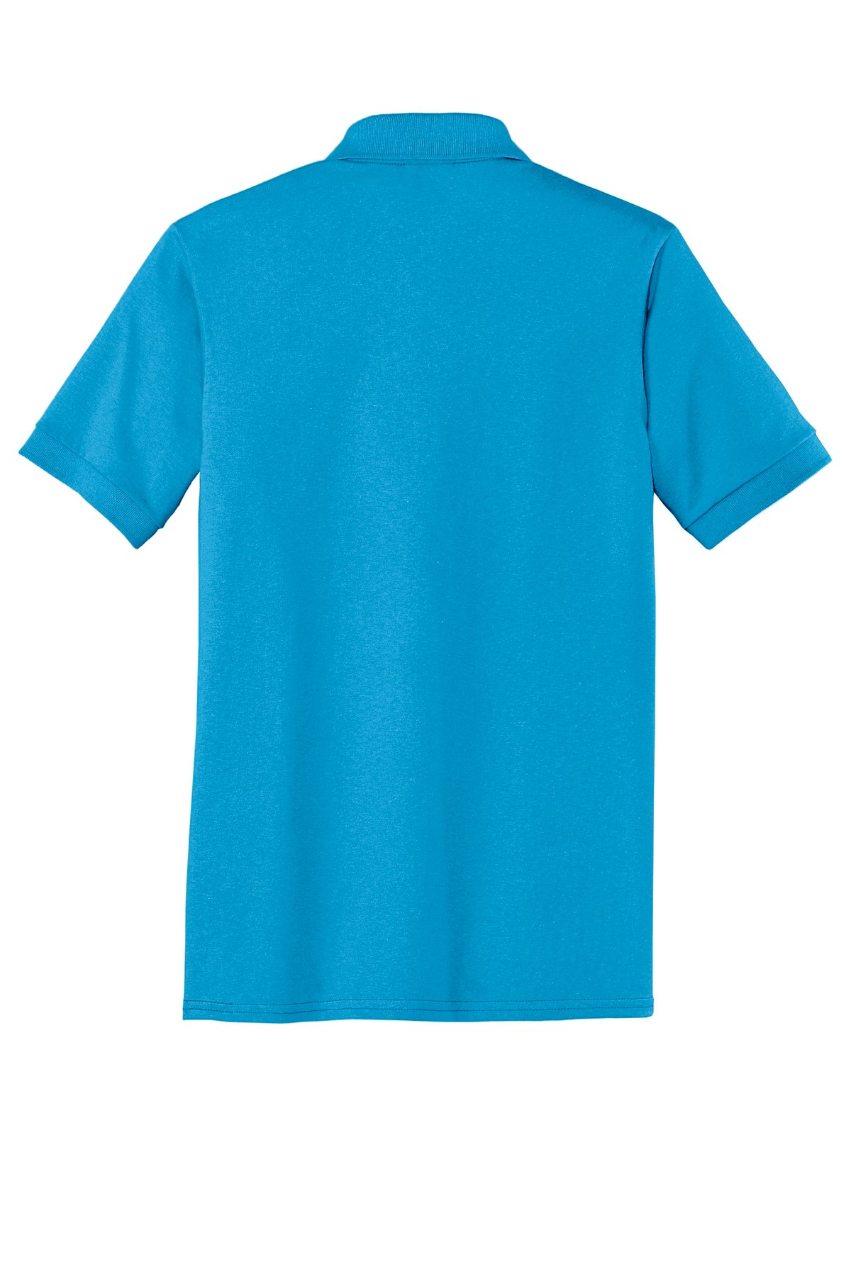 Unisex Core Blend Jersey Knit Polo - Aquatic Blue