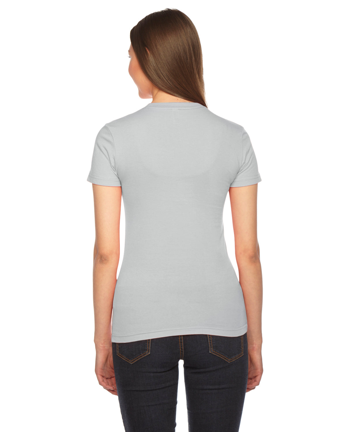 Women's Fine Jersey Short-Sleeve T-Shirt - New Silver