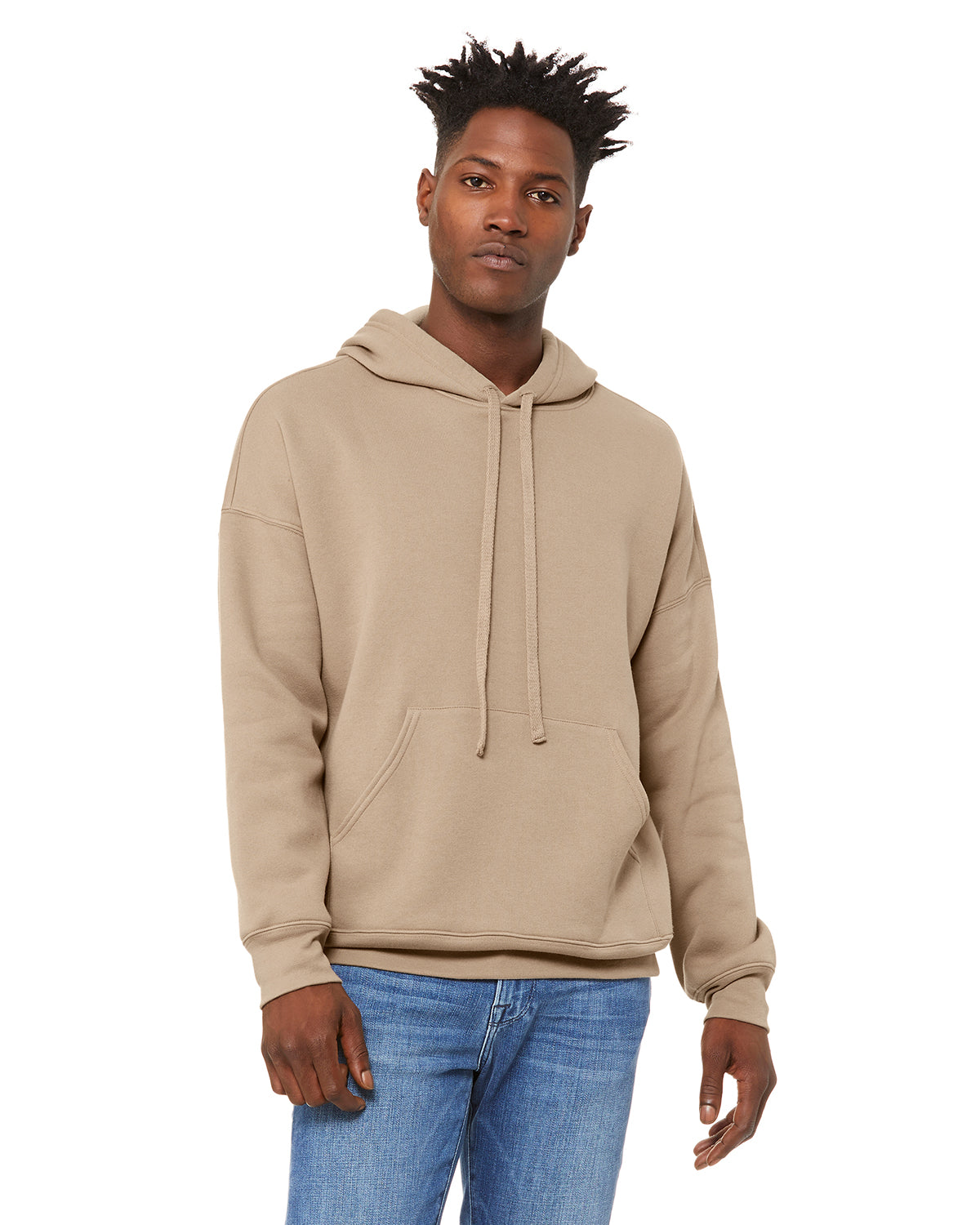 Unisex Sponge Fleece Pullover DTM Hoodie - Tan