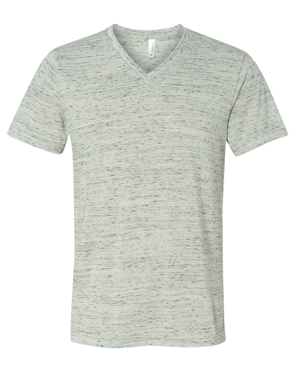 Unisex Jersey Short-Sleeve V-Neck T-Shirt - White Marble