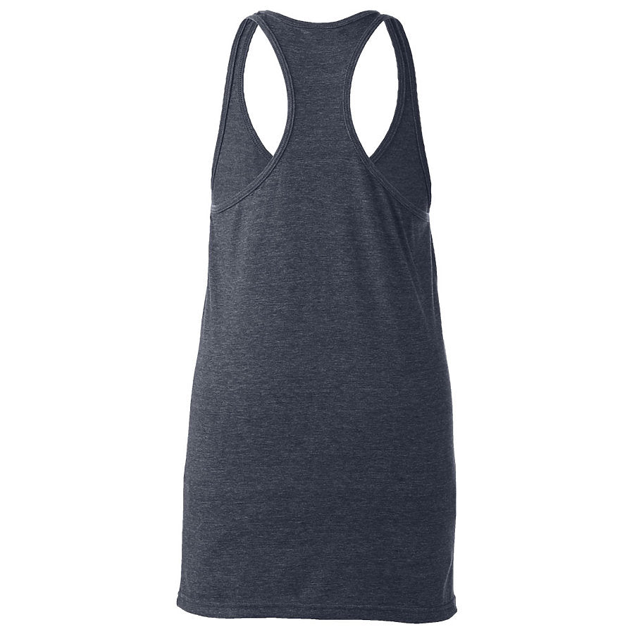 Women's Slim Fit Poly-Rich Racerback Tank - Heather Navy