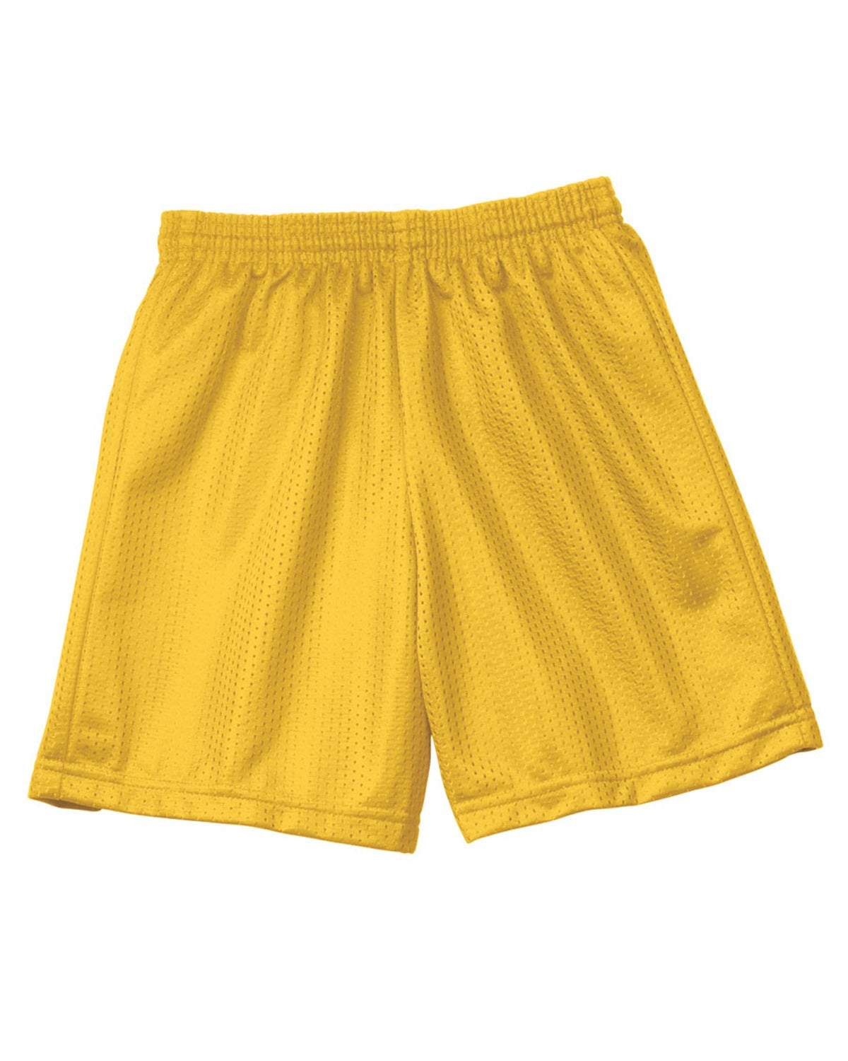 Youth Six Inch Inseam Mesh Short - Gold