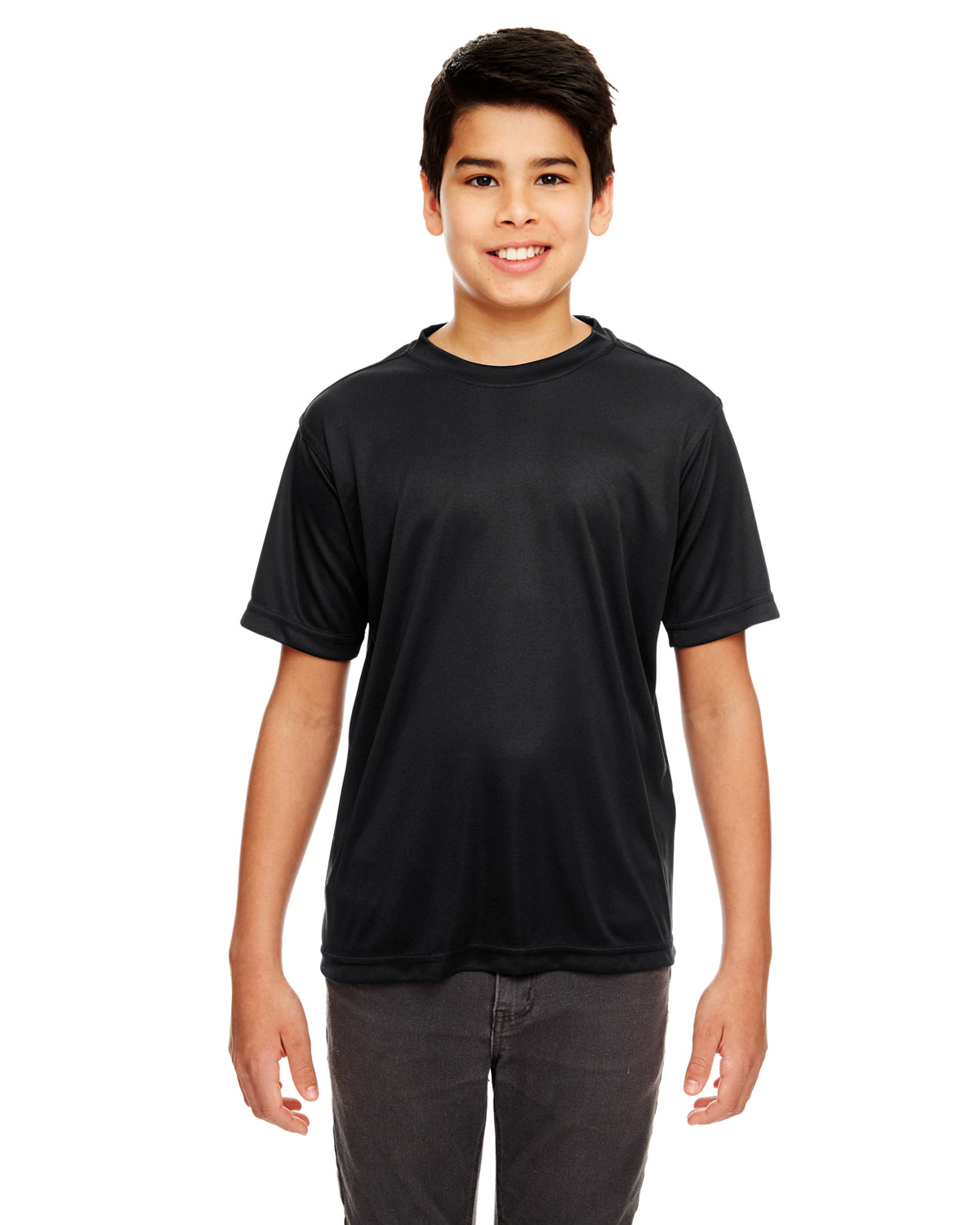Youth Cool & Dry Basic Performance T-Shirt - Black