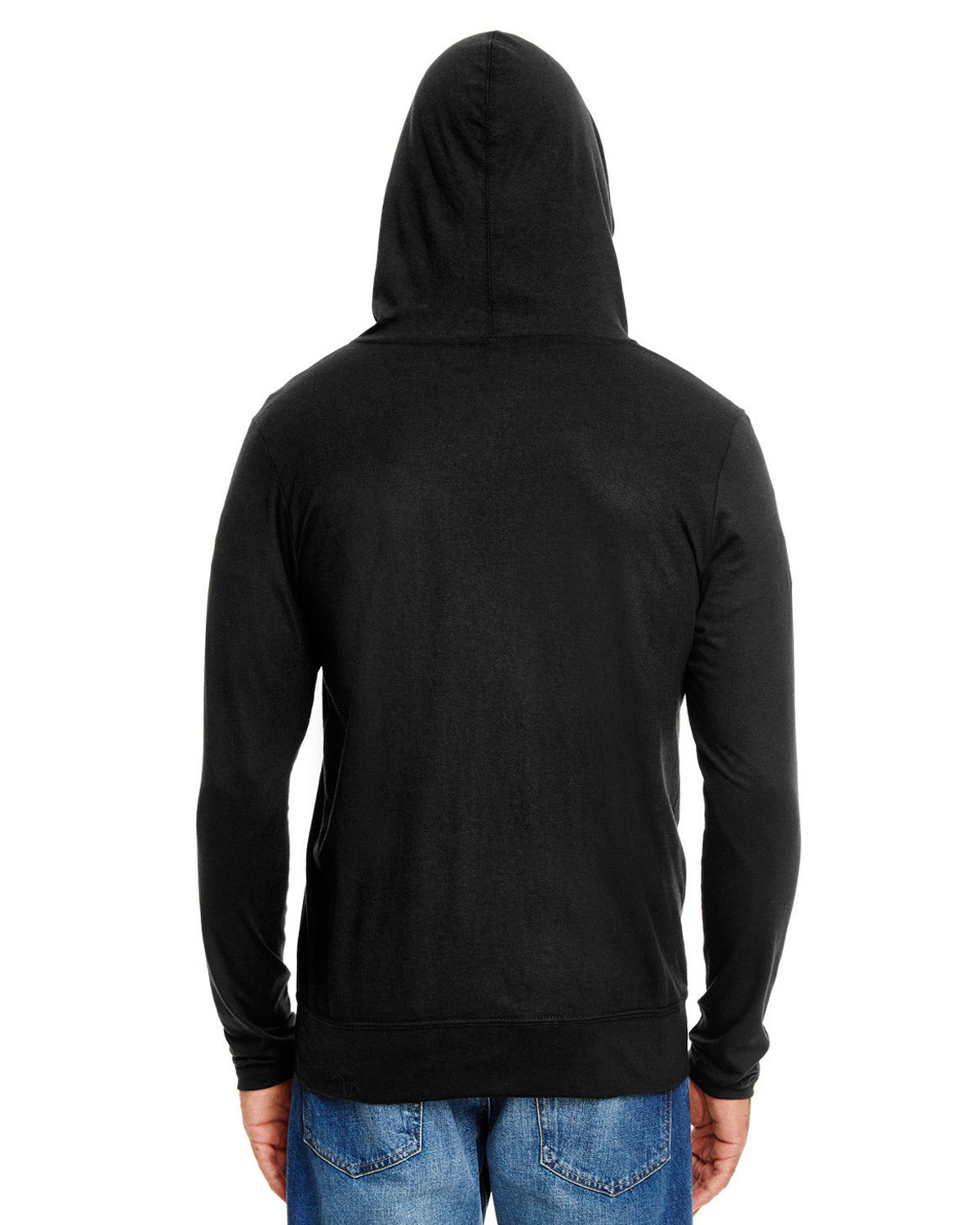 Unisex Triblend Full-Zip Jacket - Black