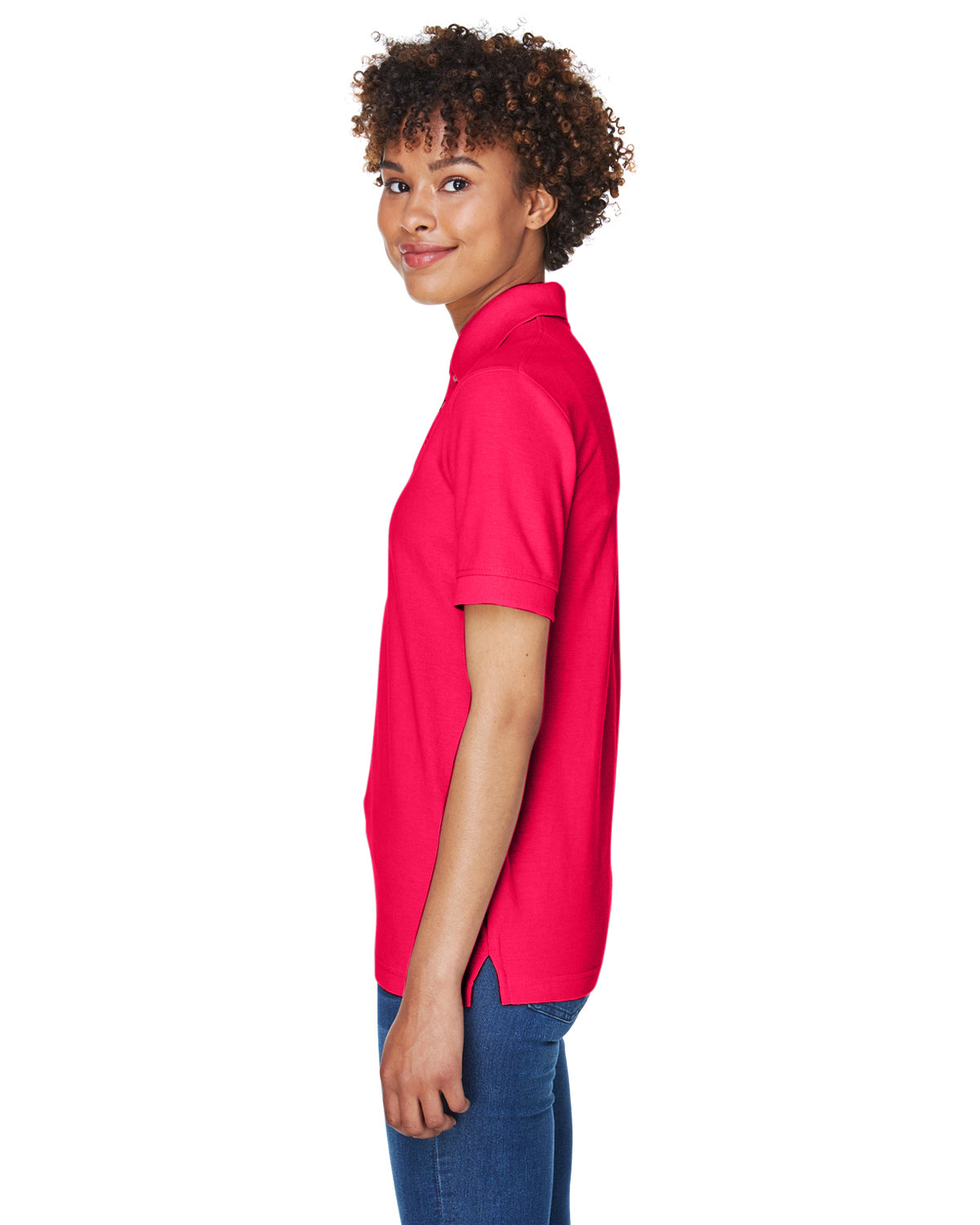 Women's Whisper Piqué Polo - Red