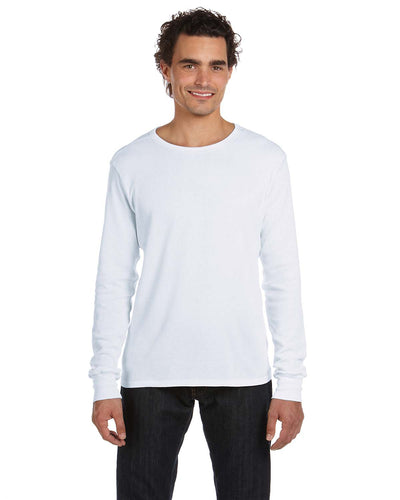 Men's Thermal Long-Sleeve T-Shirt - White / White