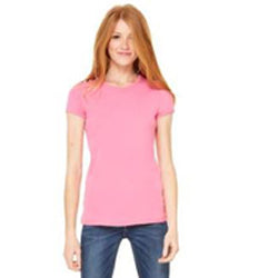 Women's Baby Rib Short-Sleeve T-Shirt - Soft Pink