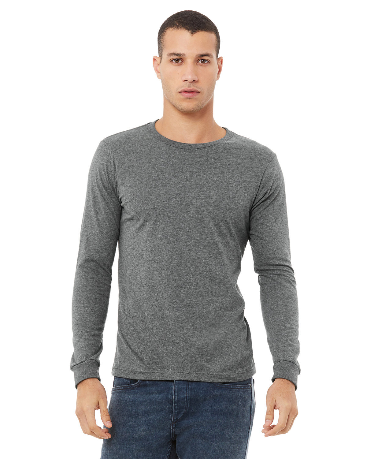 Unisex Jersey Long-Sleeve T-Shirt - Heather Deep