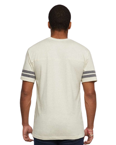 Men's Football T-Shirt - Natural Heather / Granite Heather