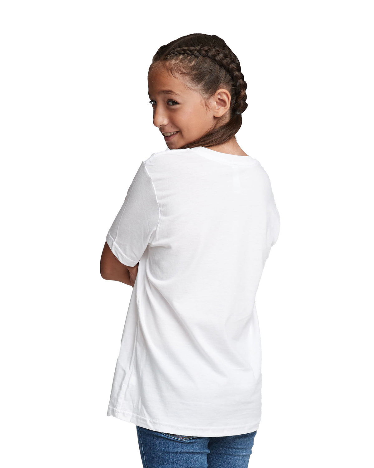 Youth Cotton Crew - White