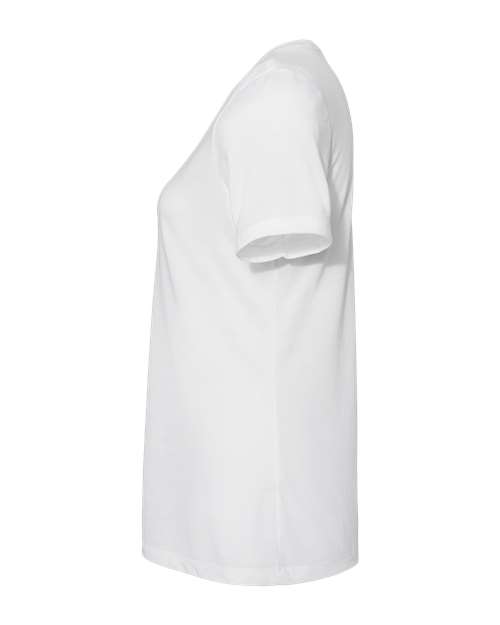 BELLA + CANVAS 6415 Solid White Triblend — direct side