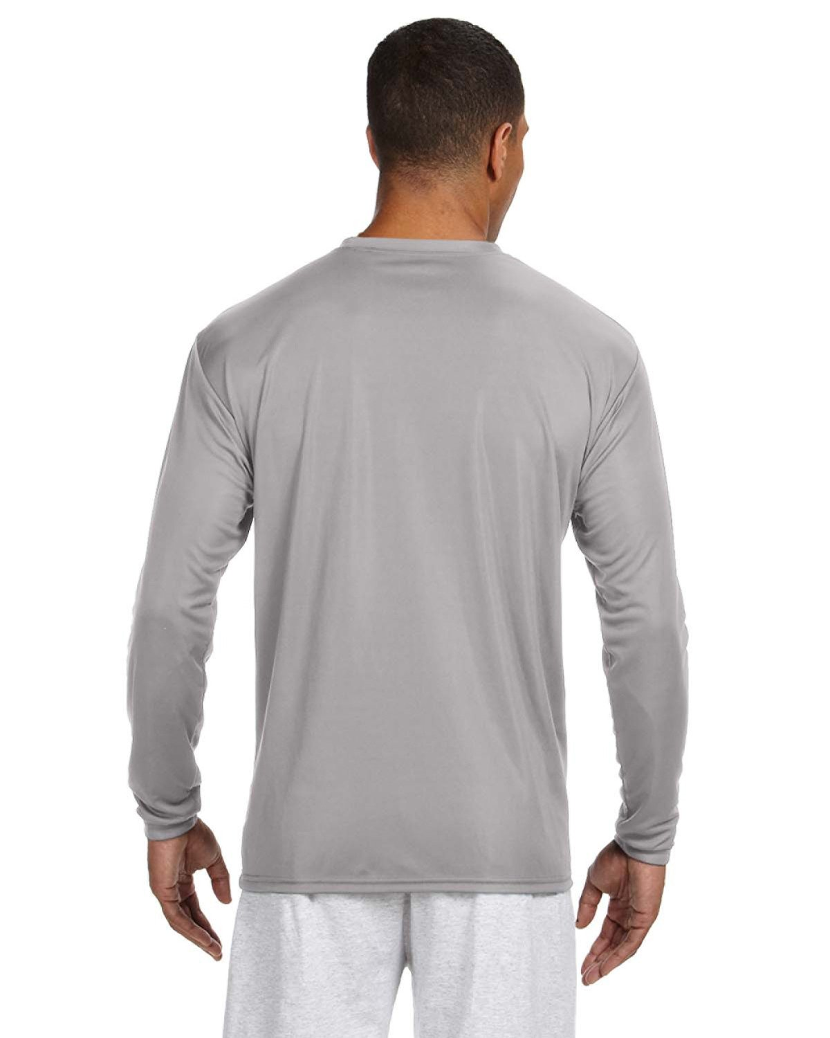 Men's Cooling Performance Long Sleeve T-Shirt - Silver