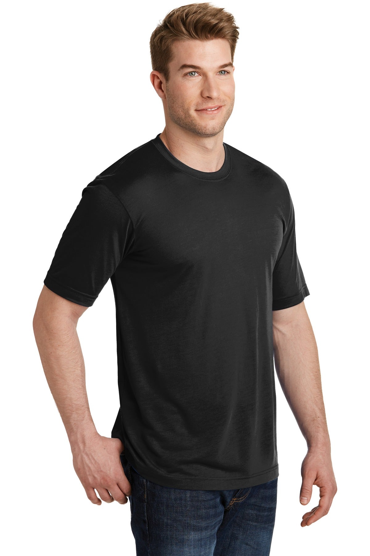 Unisex PosiCharge Competitor Cotton Touch Tee - Black