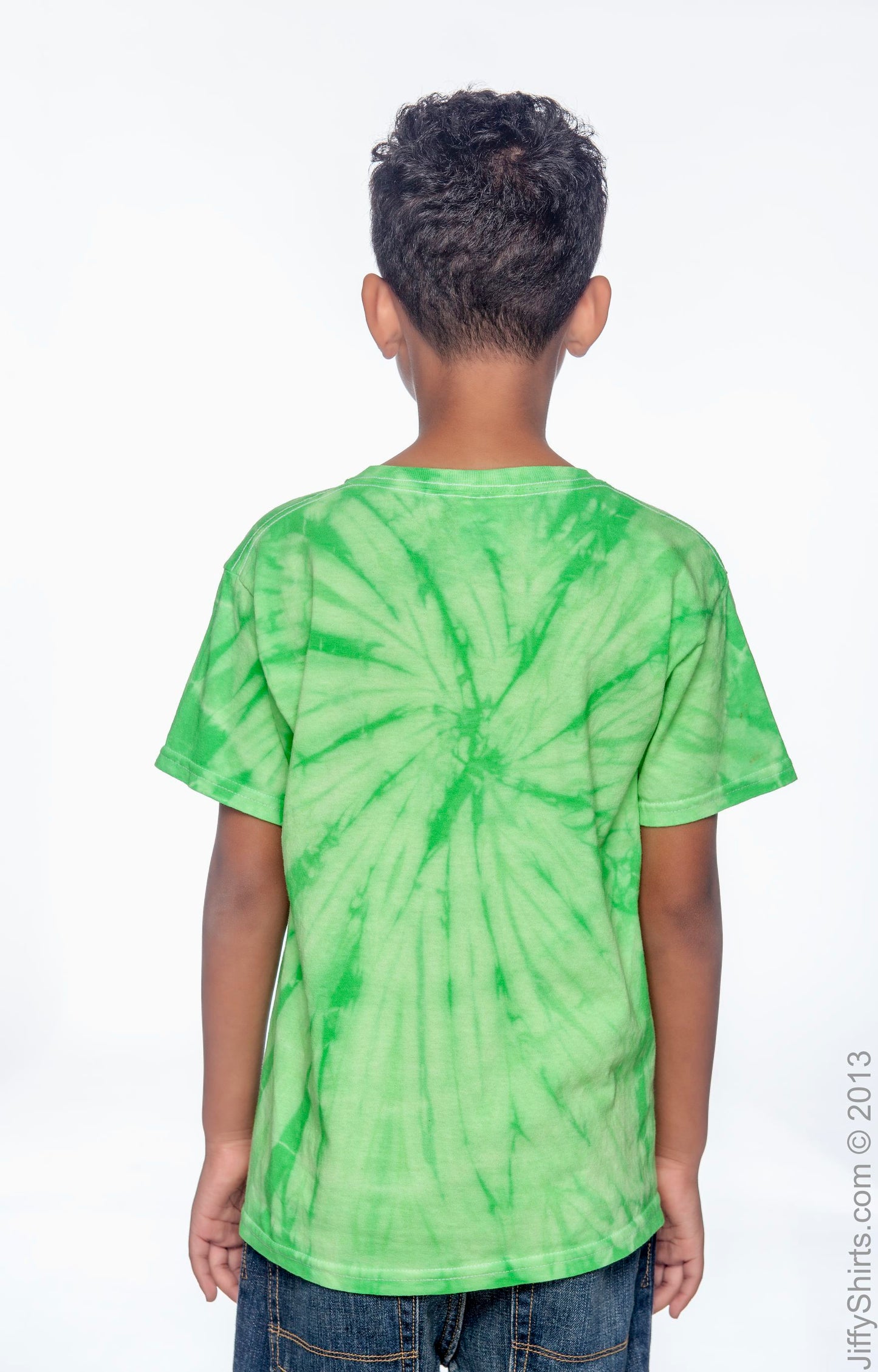 Youth 100% Cotton Spider T-Shirt - Spider Lime