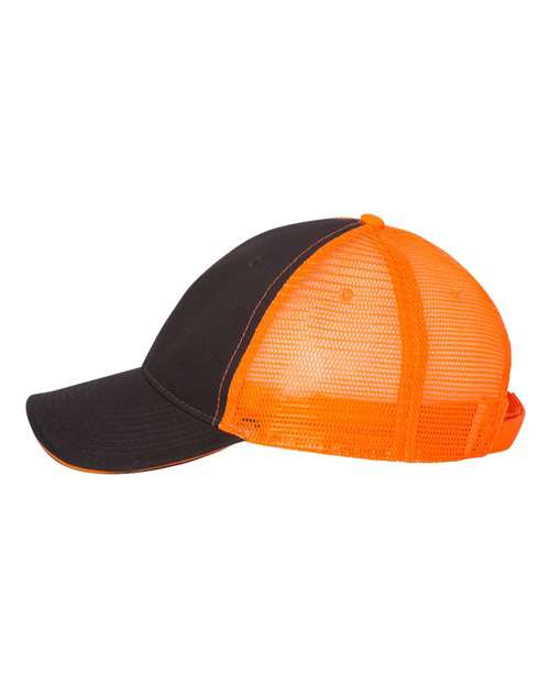 Valucap S102 Charcoal/ Neon Orange — direct side
