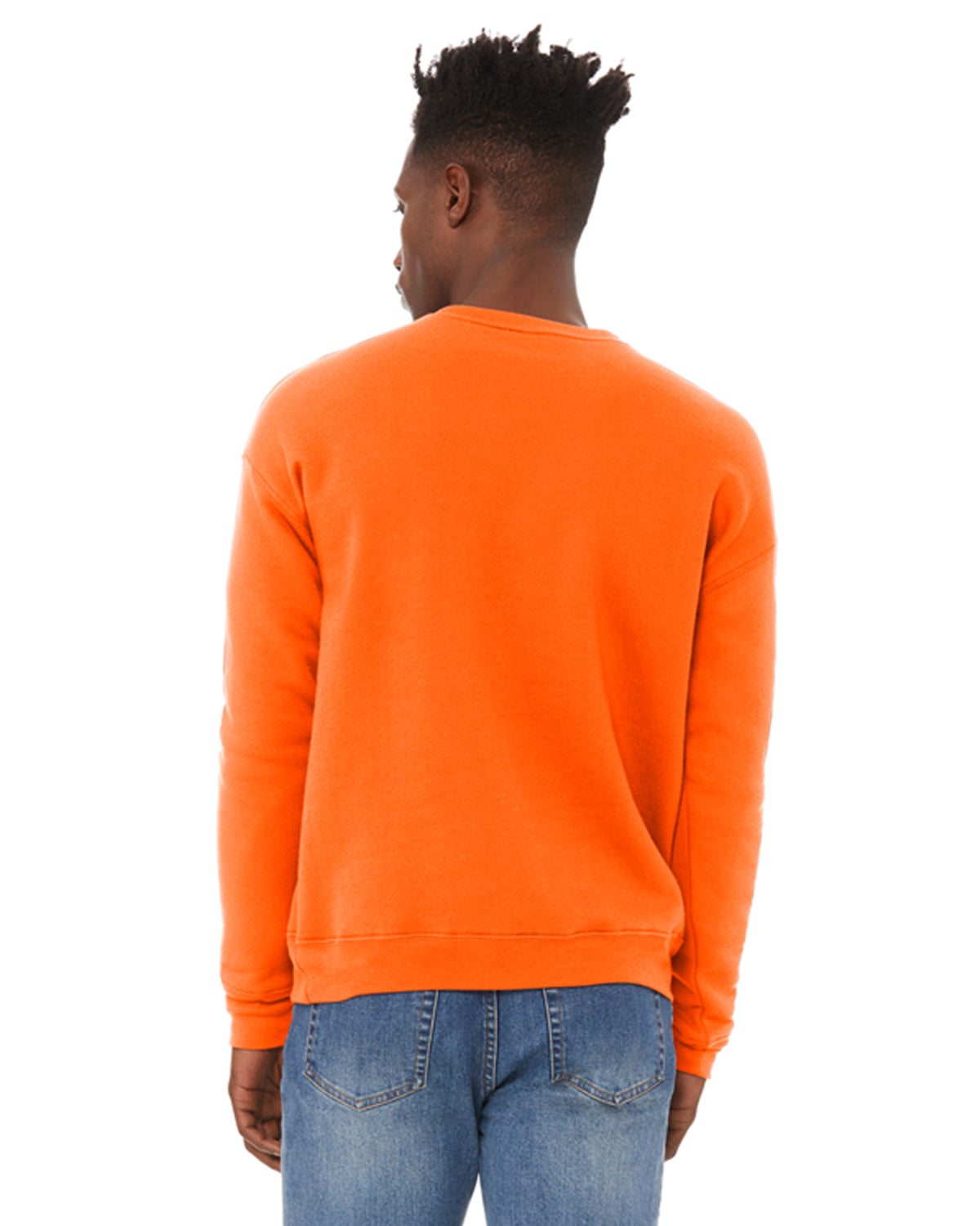 Unisex Drop Shoulder Fleece - Orange