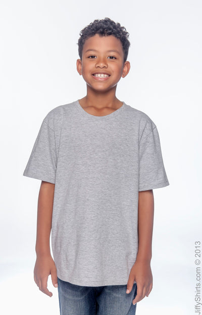 Youth Lightweight T-Shirt - Heather Gray
