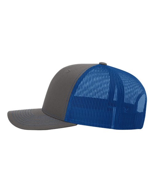 Richardson 112 Charcoal/ Royal — direct side