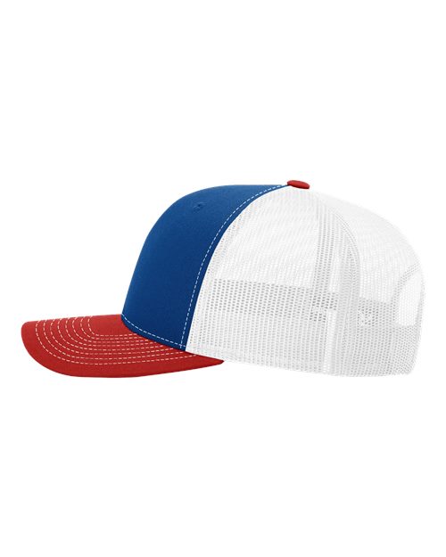 Richardson 112 Royal/ White/ Red — direct side