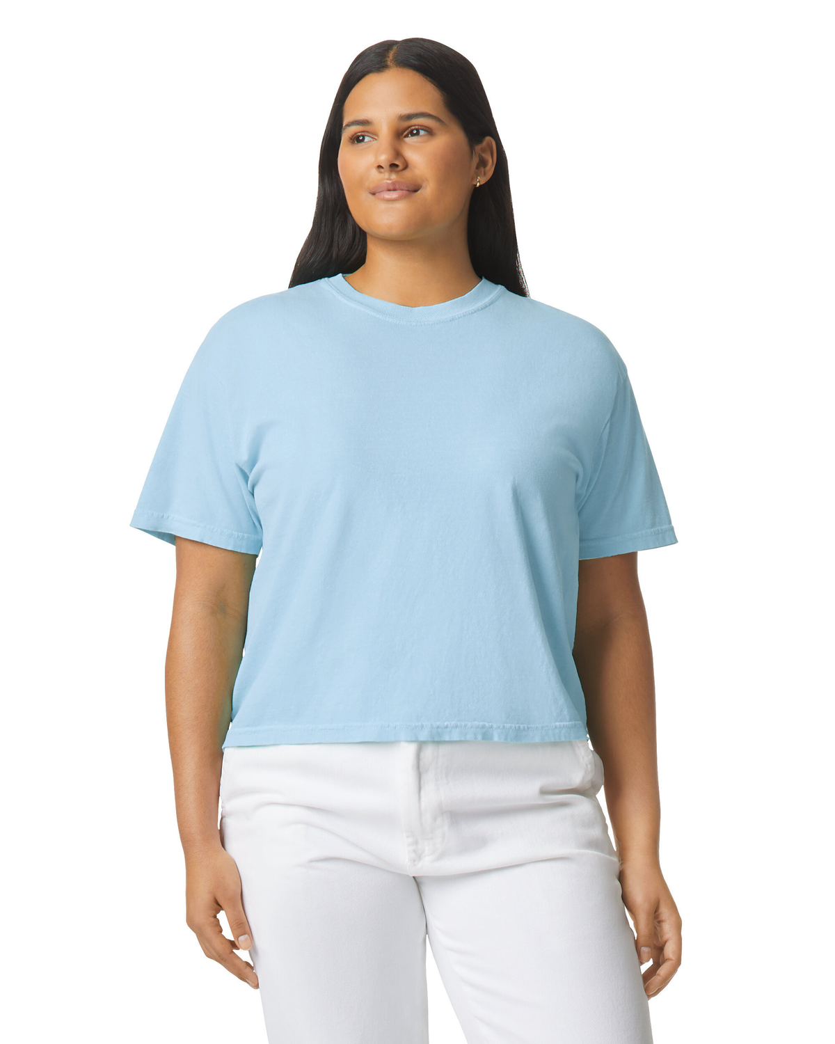 Heavyweight Women's Boxy Tee - Chambray