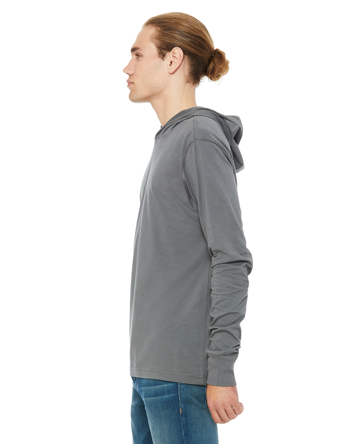 Unisex Jersey Long-Sleeve Hoodie - Asphalt