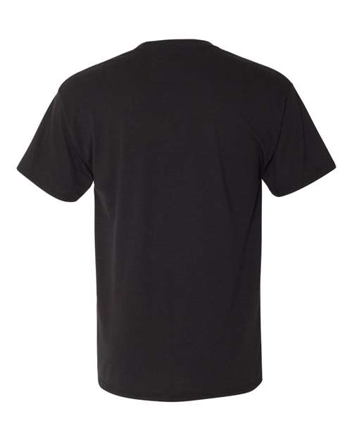 Hanes 42TB Solid Black Triblend — back