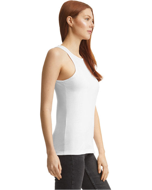 Women's CVC Racerneck Tank - White