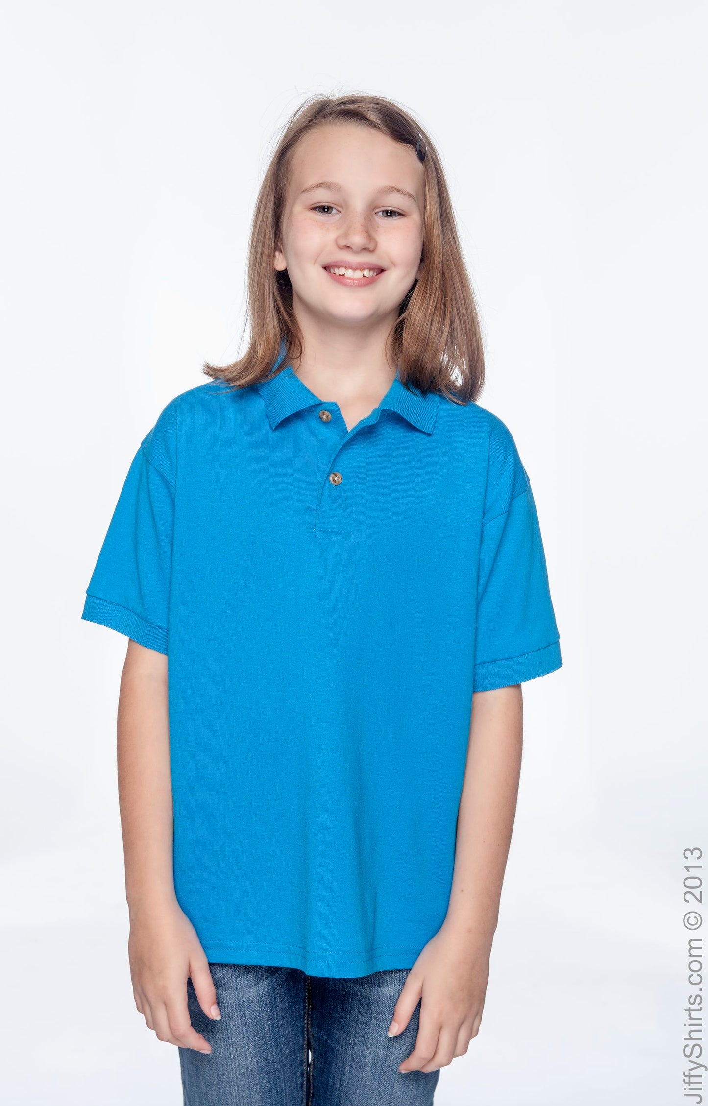 Youth 50/50 Jersey Polo - Sapphire