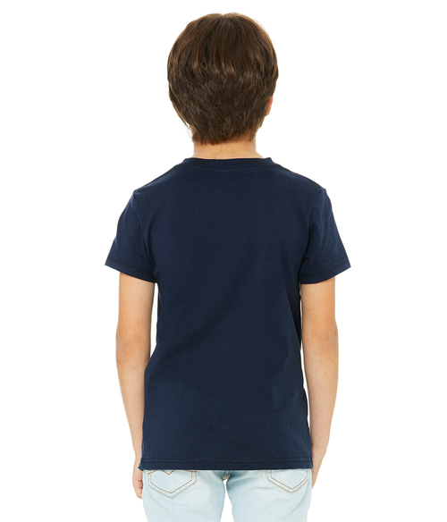 Youth Jersey Short-Sleeve V-Neck T-Shirt - Navy
