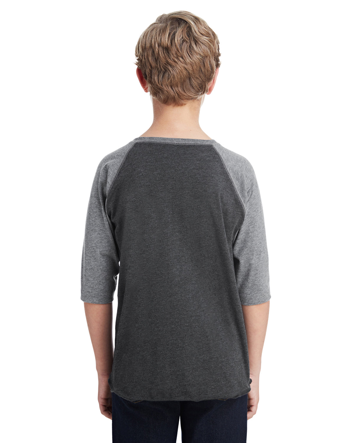 Youth Baseball T-Shirt - Vintage Smoke / Gran Heather