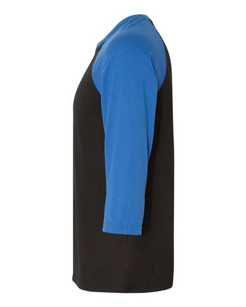 BELLA + CANVAS 3200 Black/ True Royal — direct side