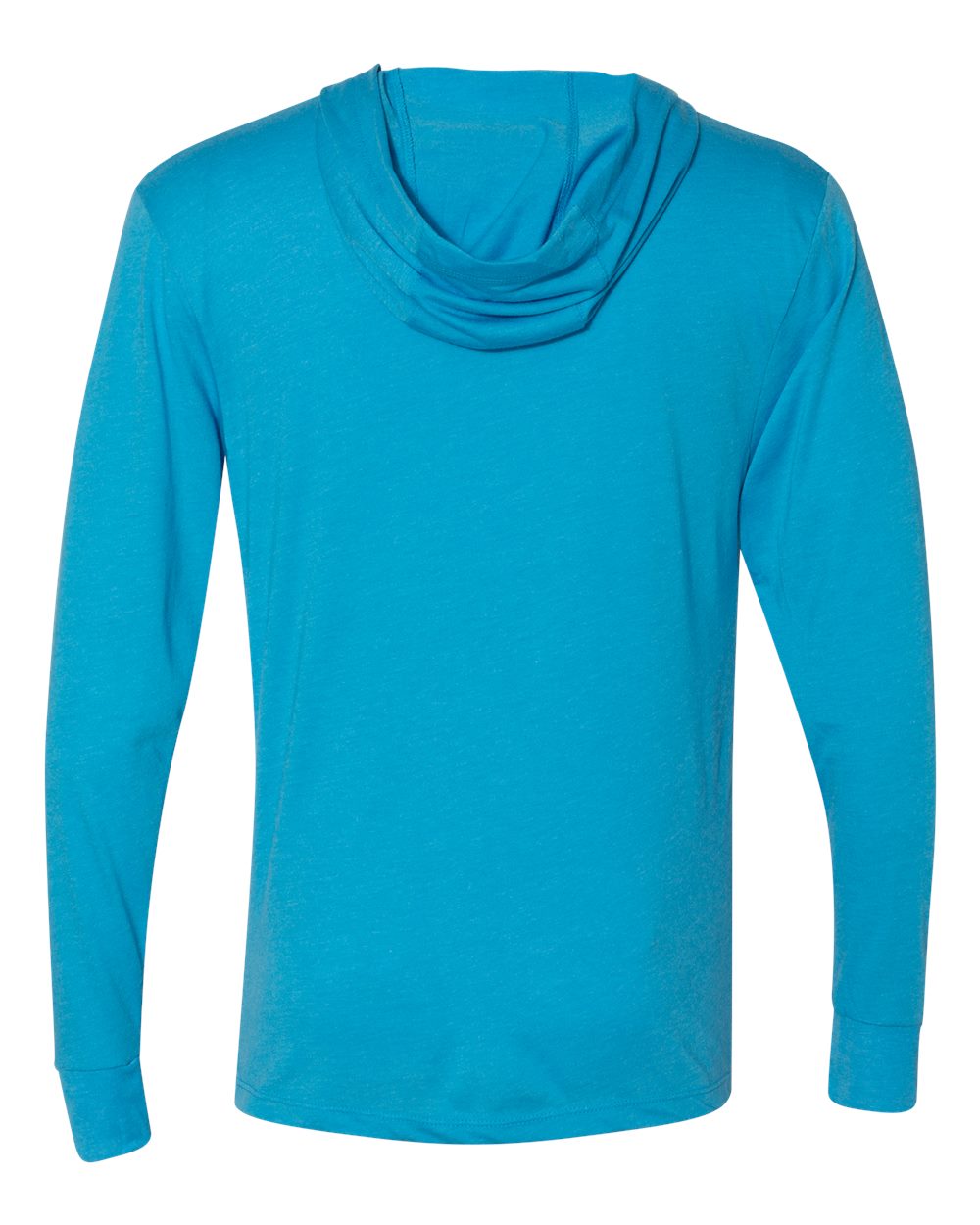 Unisex Triblend Long-Sleeve Hoodie - Vintage Turquoise
