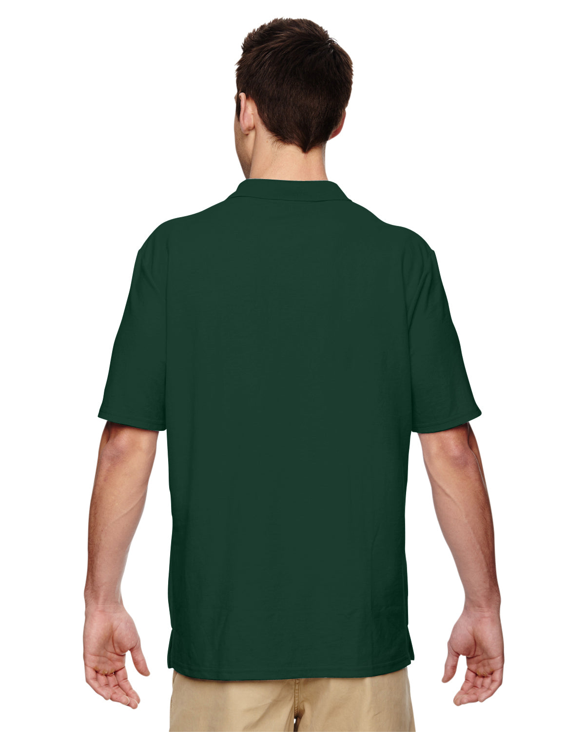 Unisex Double Piqué Polo - Forest Green