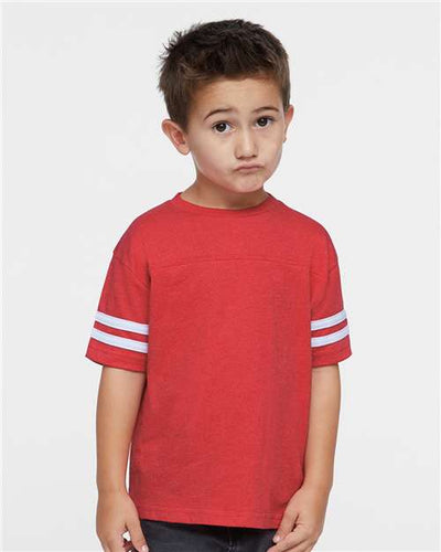 Rabbit Skins 3037 Vintage Red/ White — on model front