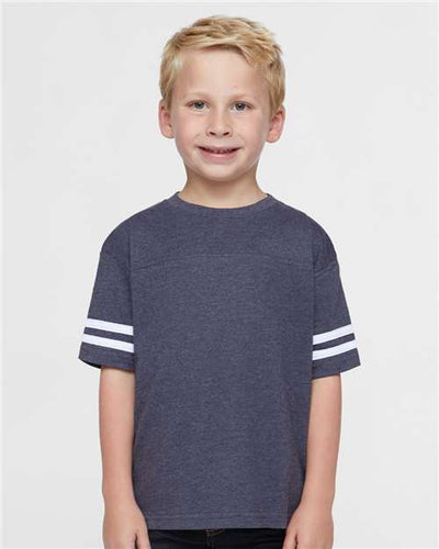 Rabbit Skins 3037 Vintage Navy/ White — on model front