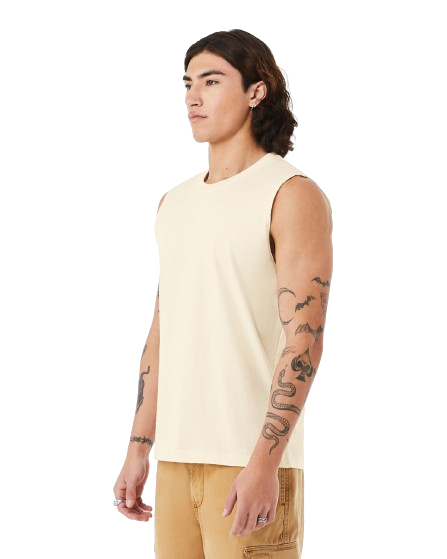 Unisex Jersey Muscle Tank - Natural