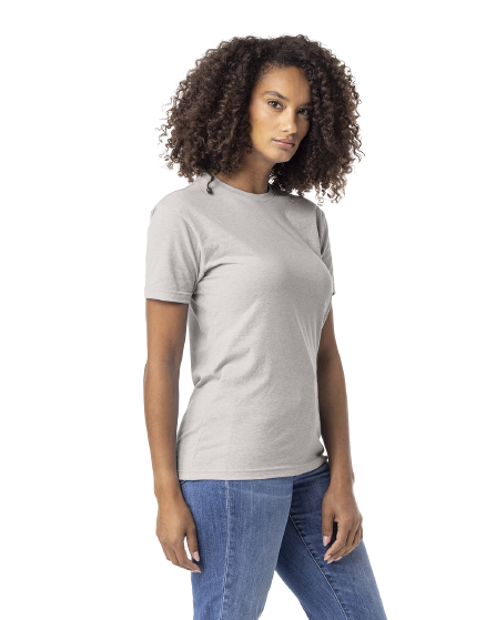 Unisex CVC Crewneck T-Shirt - Silk