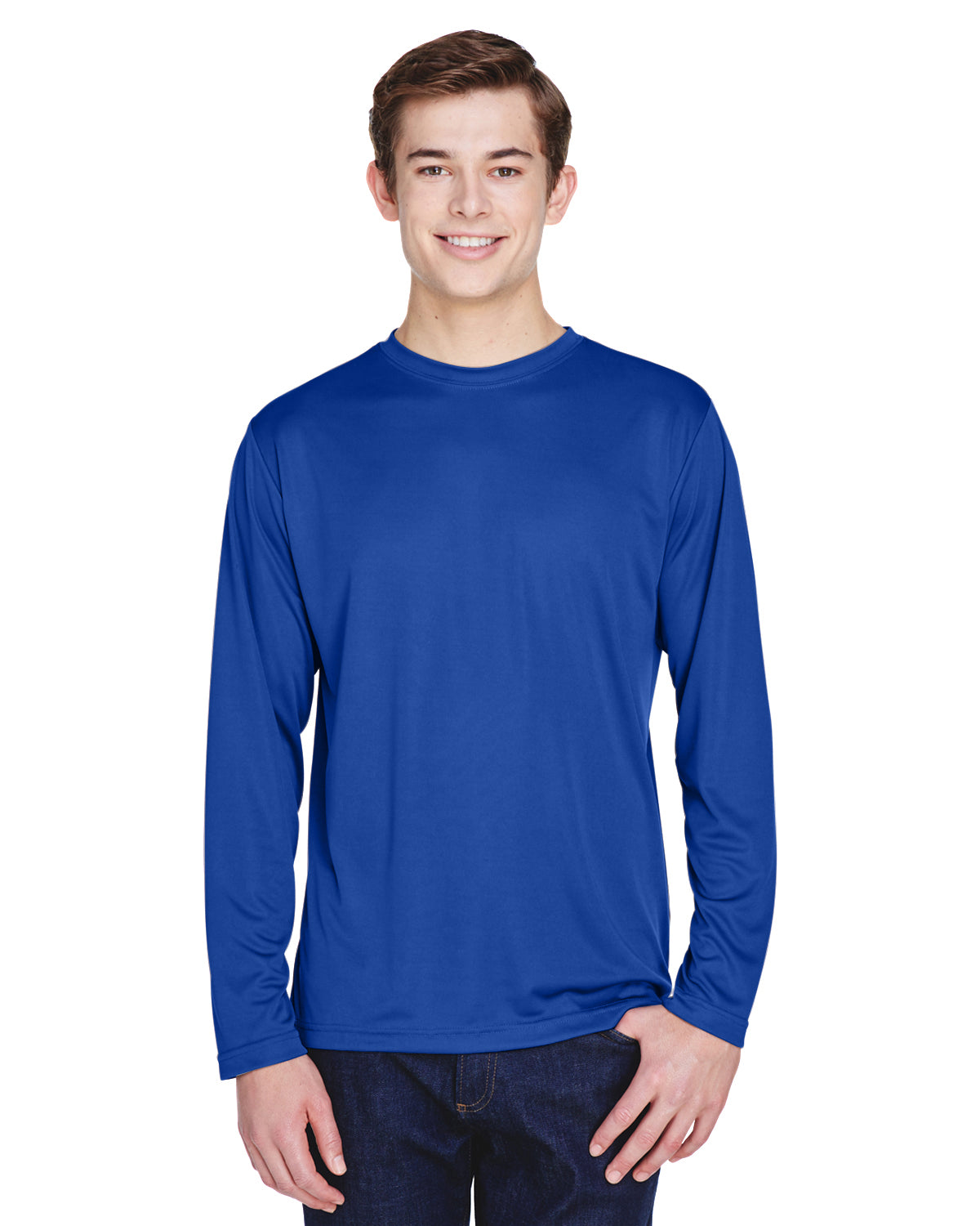 Men's Zone Performance Long-Sleeve T-Shirt - Sport Royal