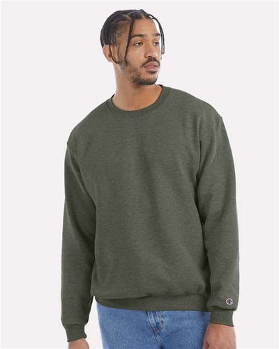 Champion S600 Dark Green Heather — on model front