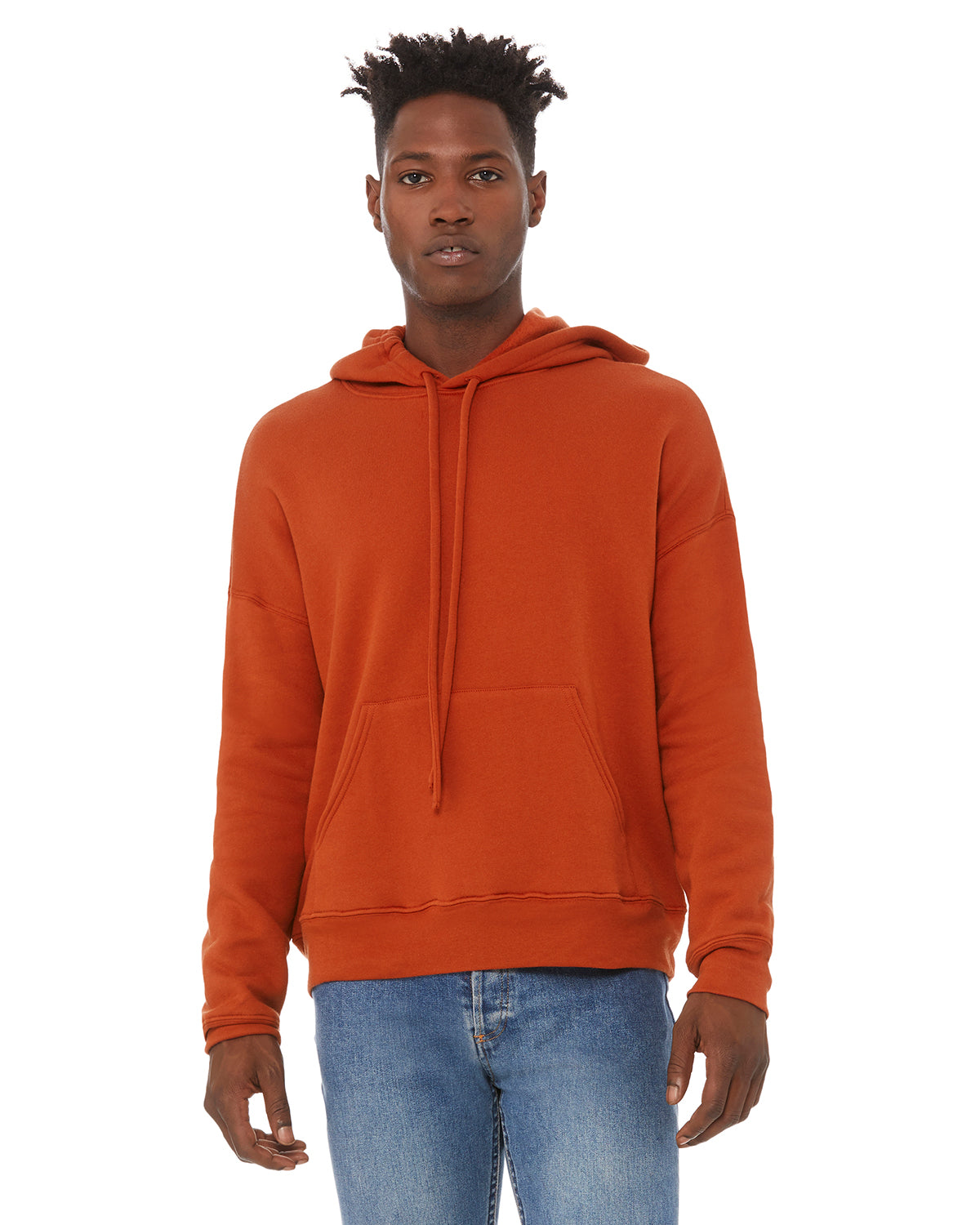 Unisex Sponge Fleece Pullover DTM Hoodie - Brick