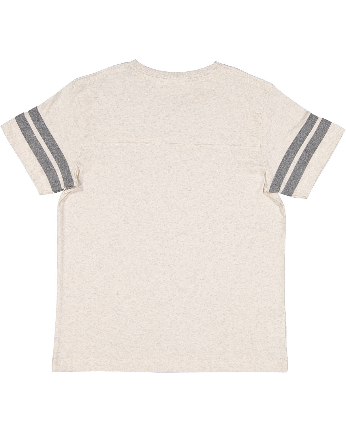 Youth Football Fine Jersey T-Shirt - Natural Heather / Granite Heather
