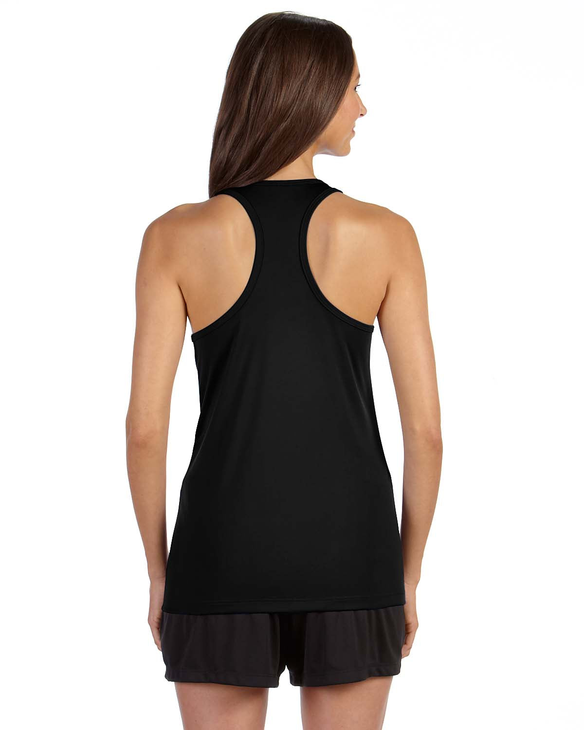 Women's Performance Racerback Tank - Black