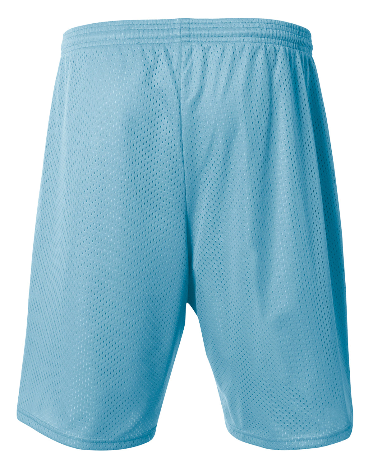 Unisex Nine Inch Inseam Mesh Short - Light Blue