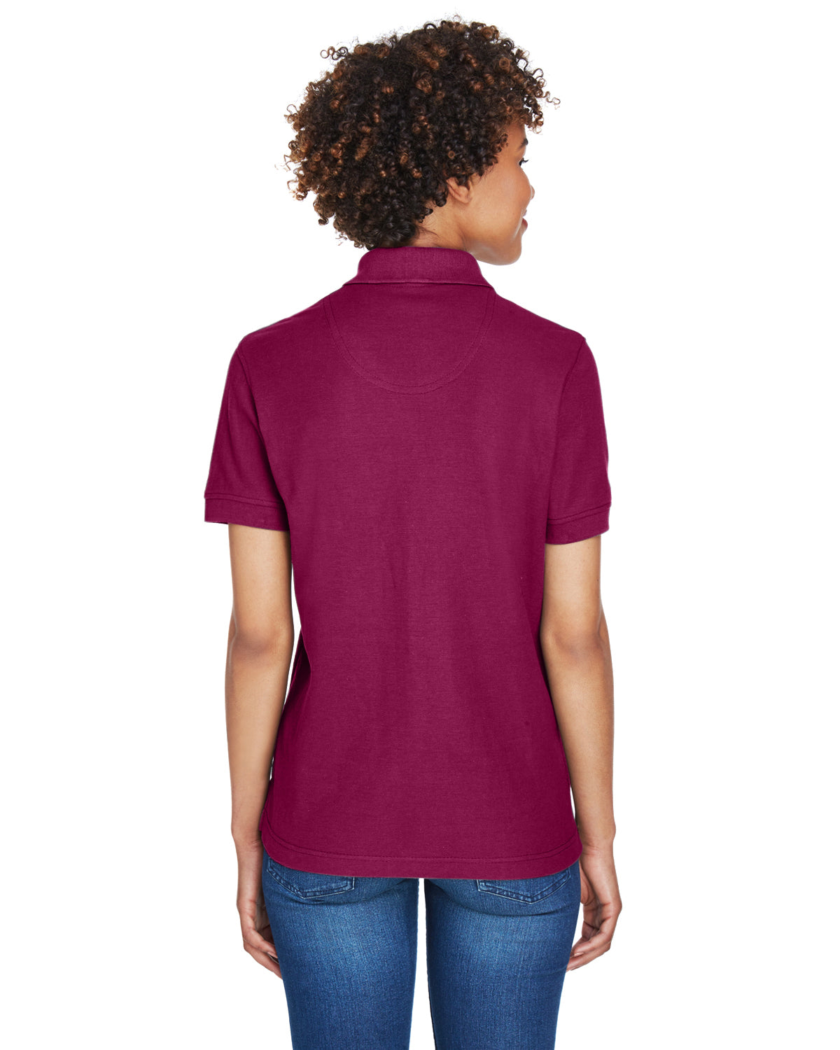 Women's Whisper Piqué Polo - Wine