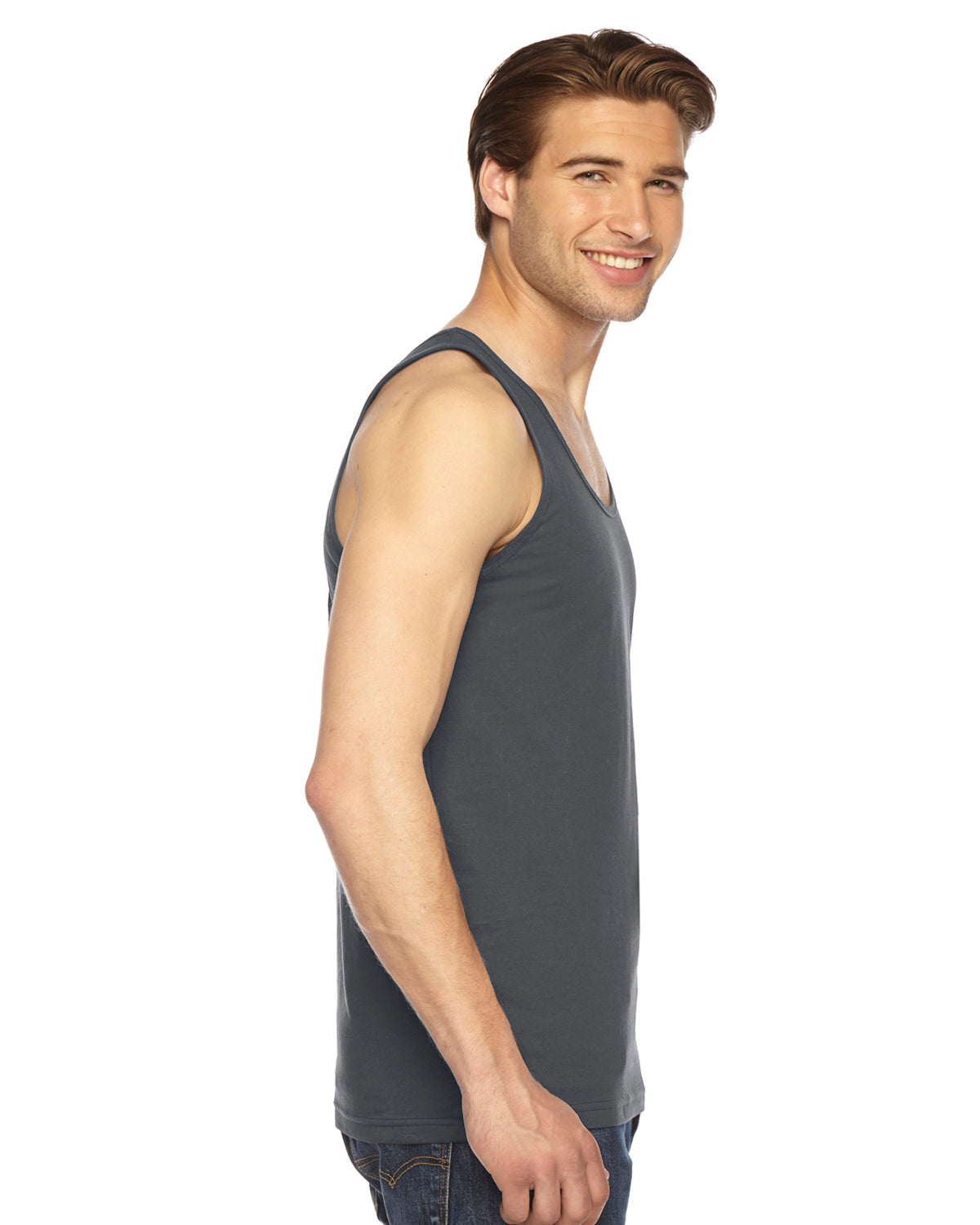 Unisex Fine Jersey Tank - Asphalt