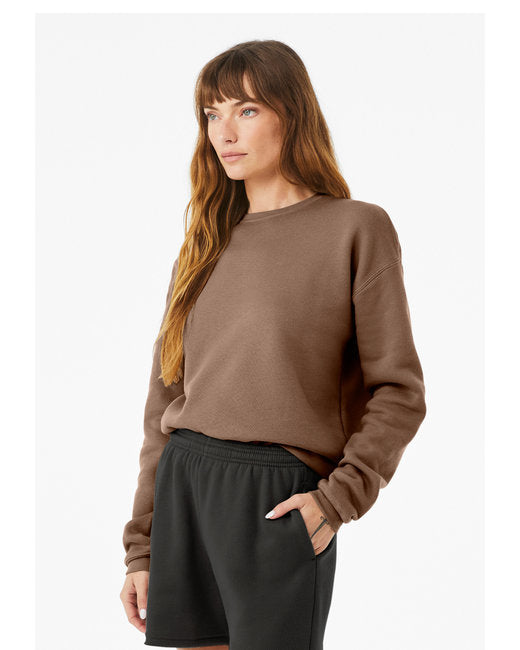 Unisex Drop Shoulder Fleece - Vintage Brown