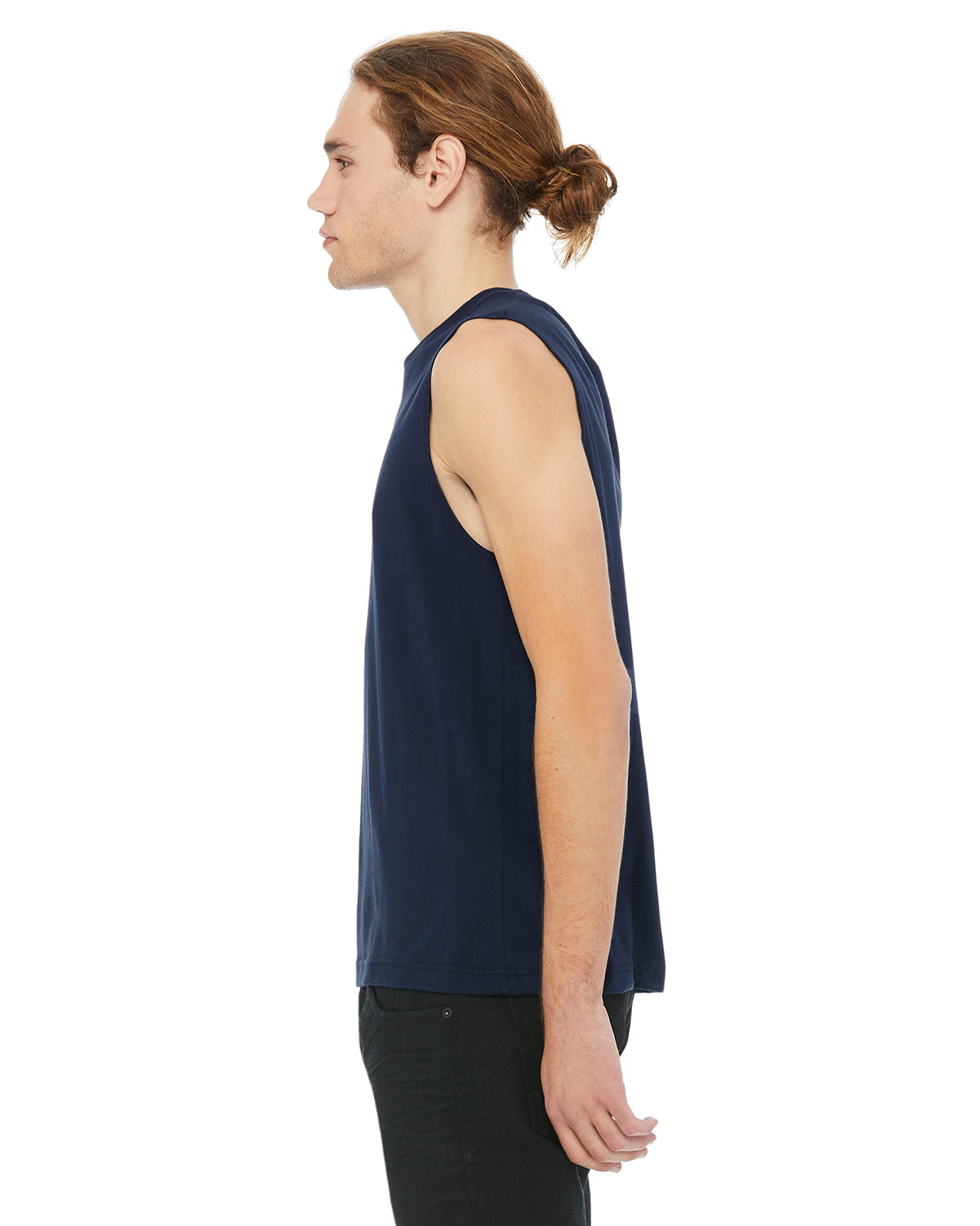 Unisex Jersey Muscle Tank - Navy