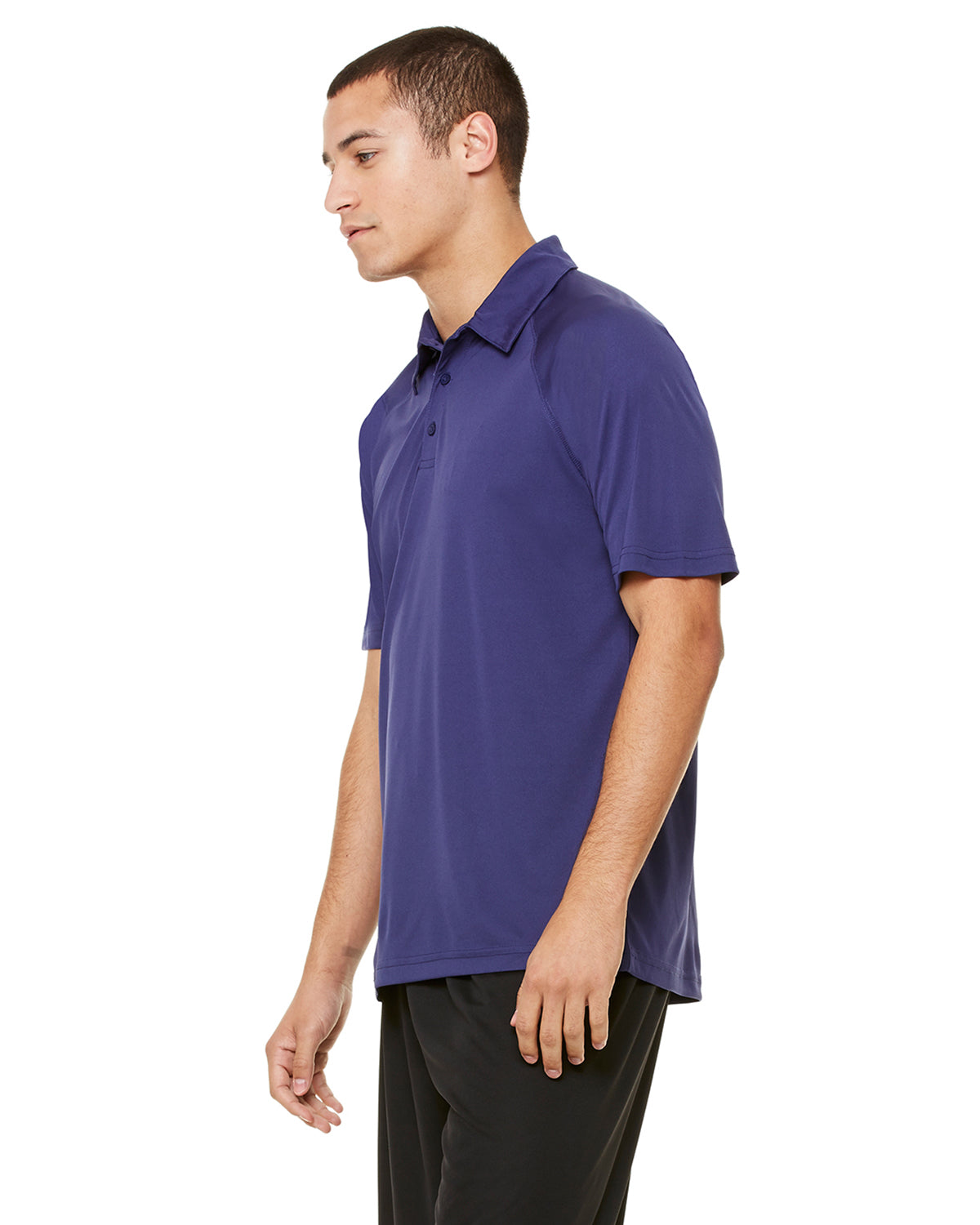 Unisex Performance Three-Button Raglan Polo - Sport Navy